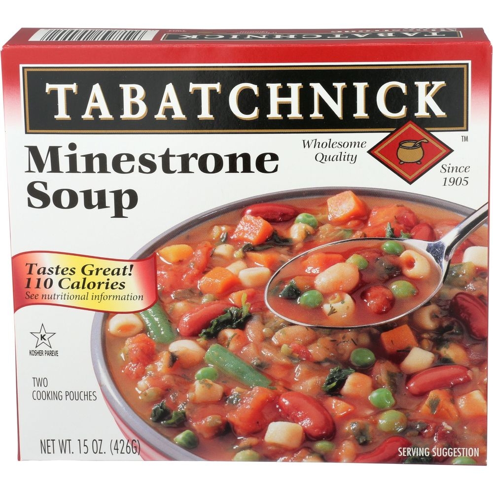Tabatchnick Minestrone Soup, 15 Ounce -- 12 per case
