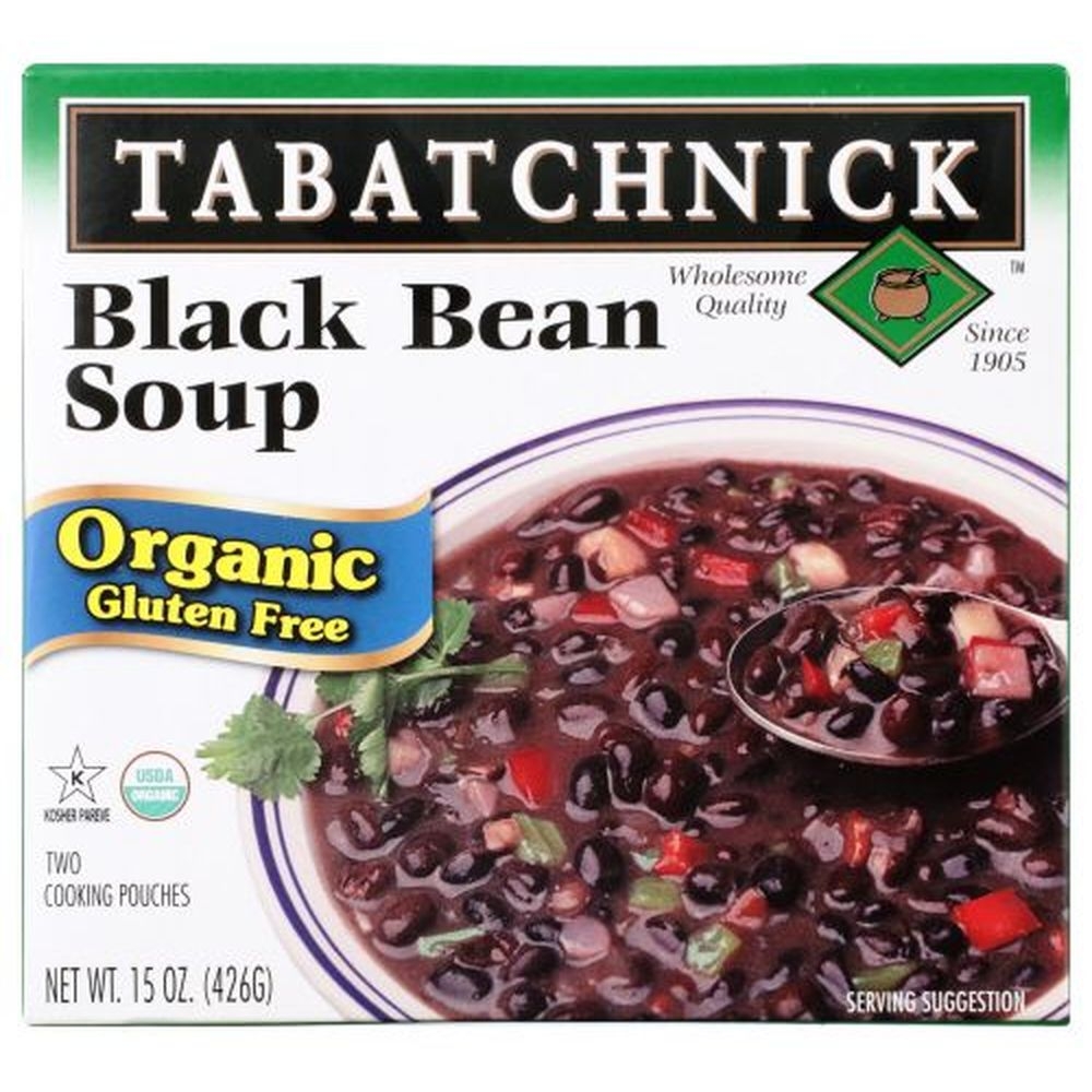 Tabatchnick Organic Black Bean Soup, 15 Ounce -- 12 per case