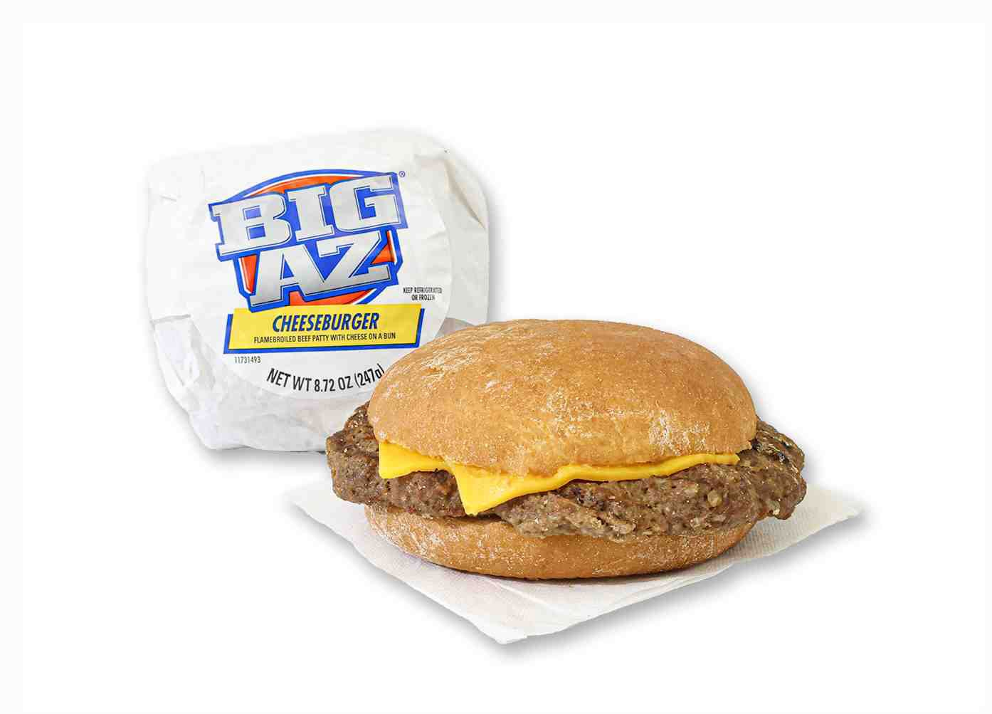 Advance Food Company Big AZ Cheeseburger, 8.9 ounce -- 10 per case