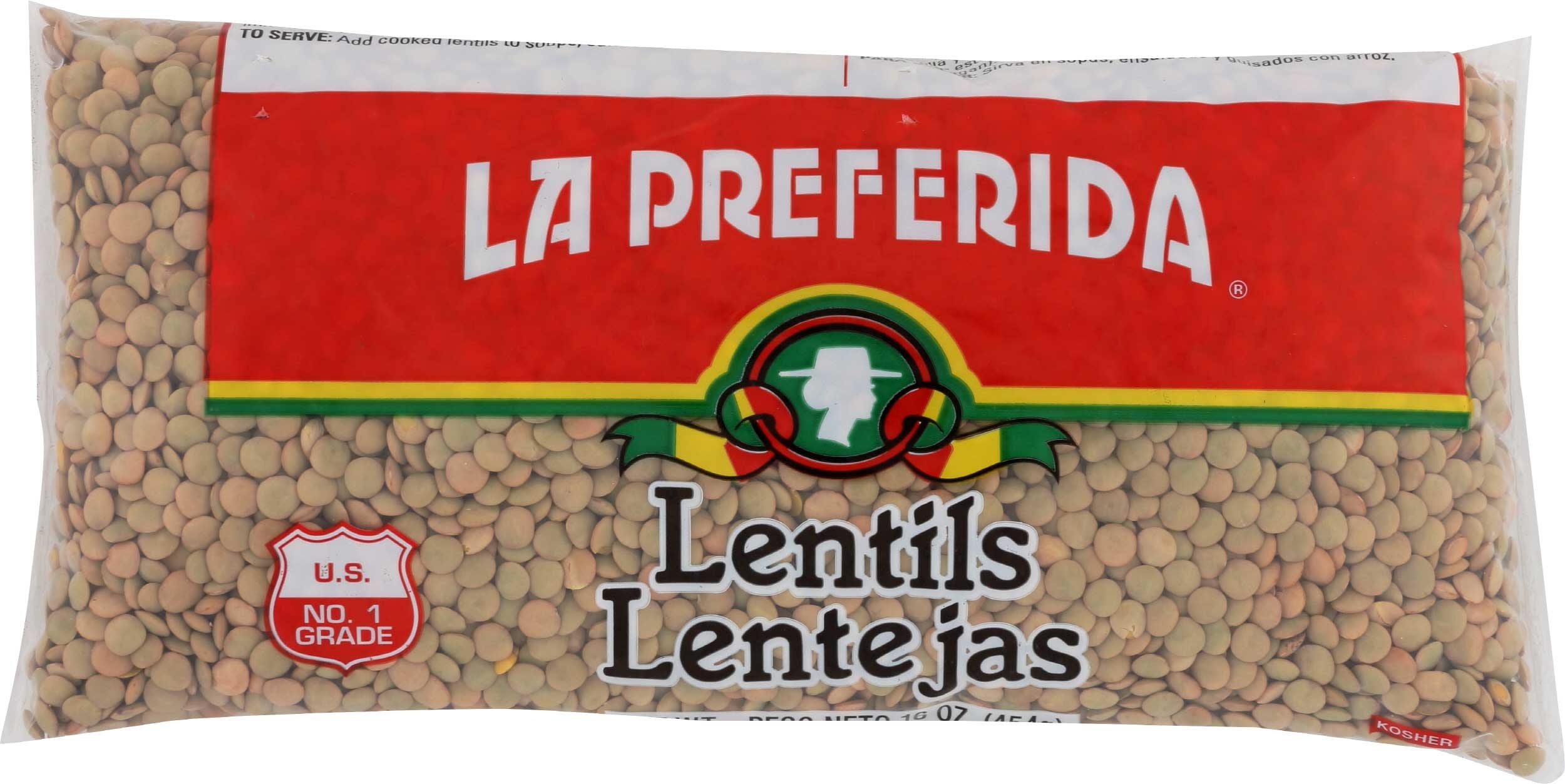 La Preferida Lentil Beans, 16 Ounce -- 24 per case
