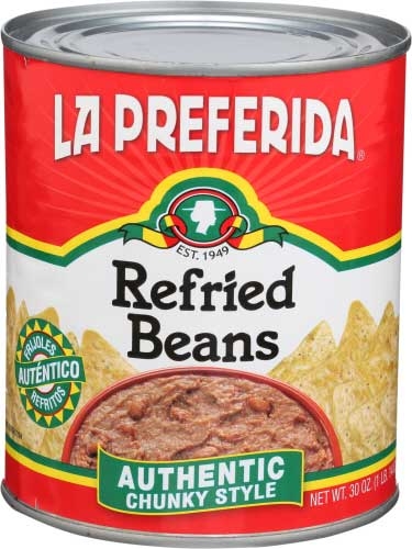 La Preferida Authentic Refried Beans, 30 Ounce -- 12 per case
