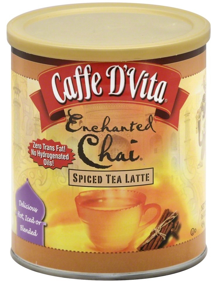 Caffe D Vita Enchanted Chai Spiced Tea Latte, 16 Ounce -- 6 per case