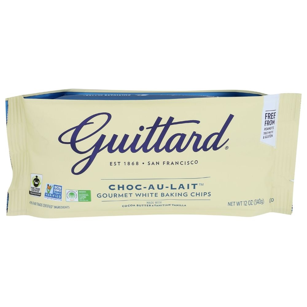Guittard Choc Au Lait White Baking Chips, 12 Ounce -- 12 per case