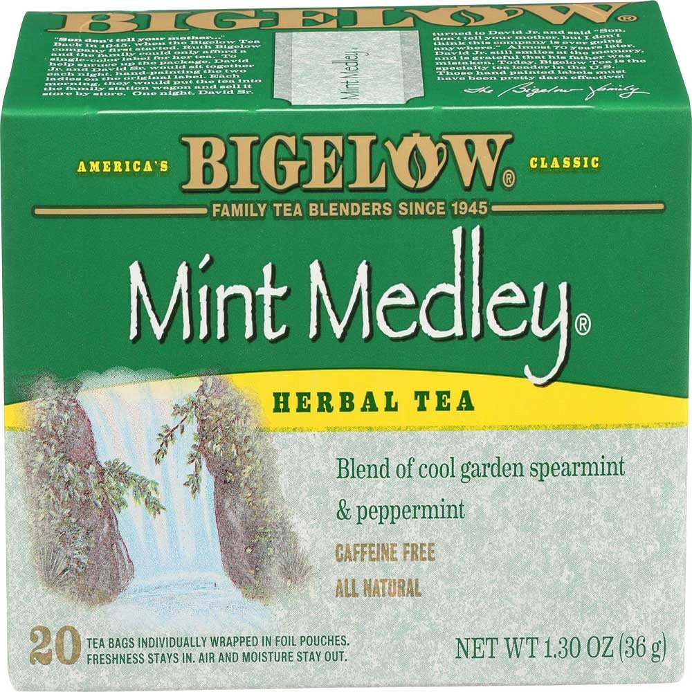 Bigelow Mint Medley Herbal Tea, 1.3 Ounce -- 6 per case