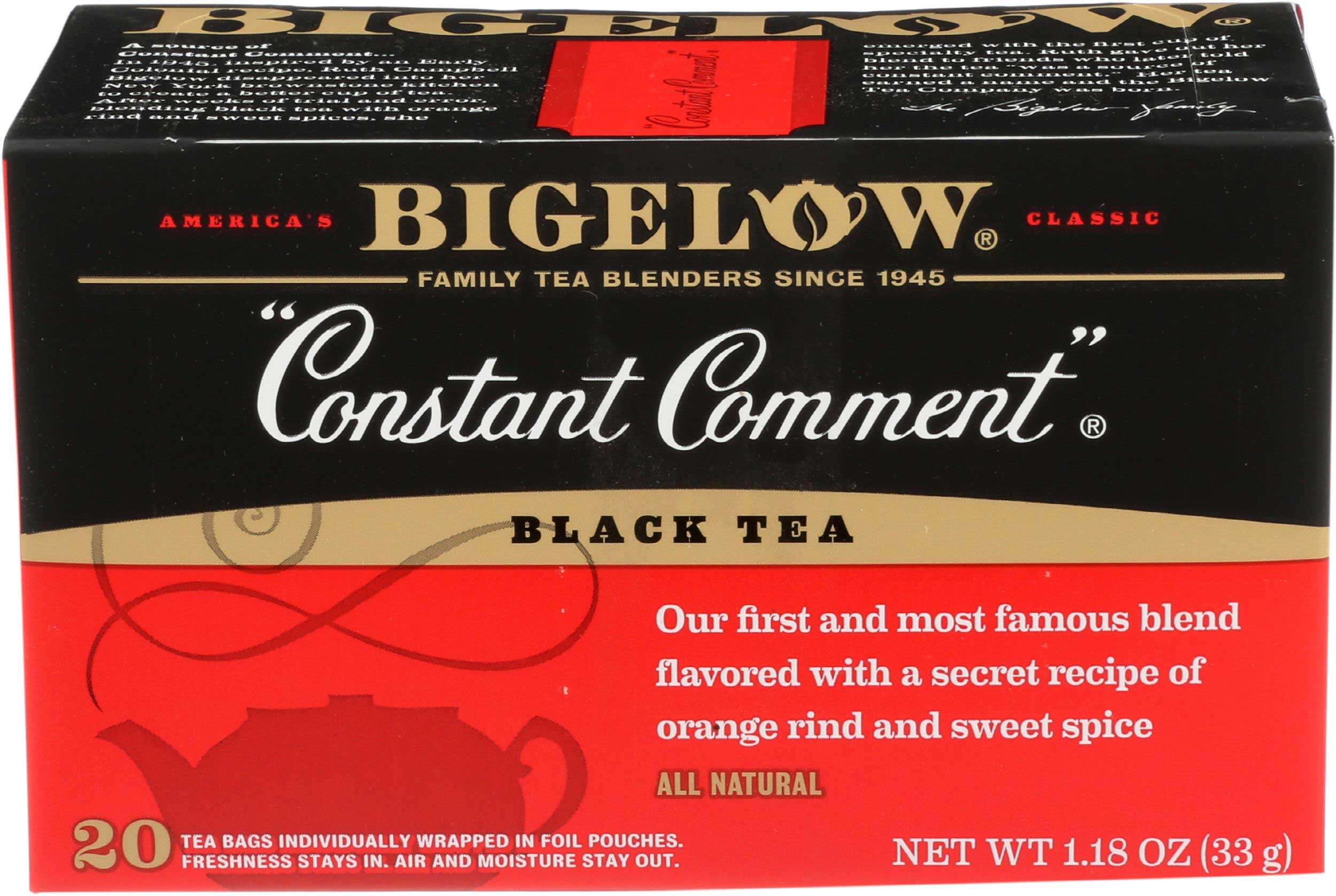 Bigelow Constant Comment Black Tea, 1.18 Ounce -- 6 per case