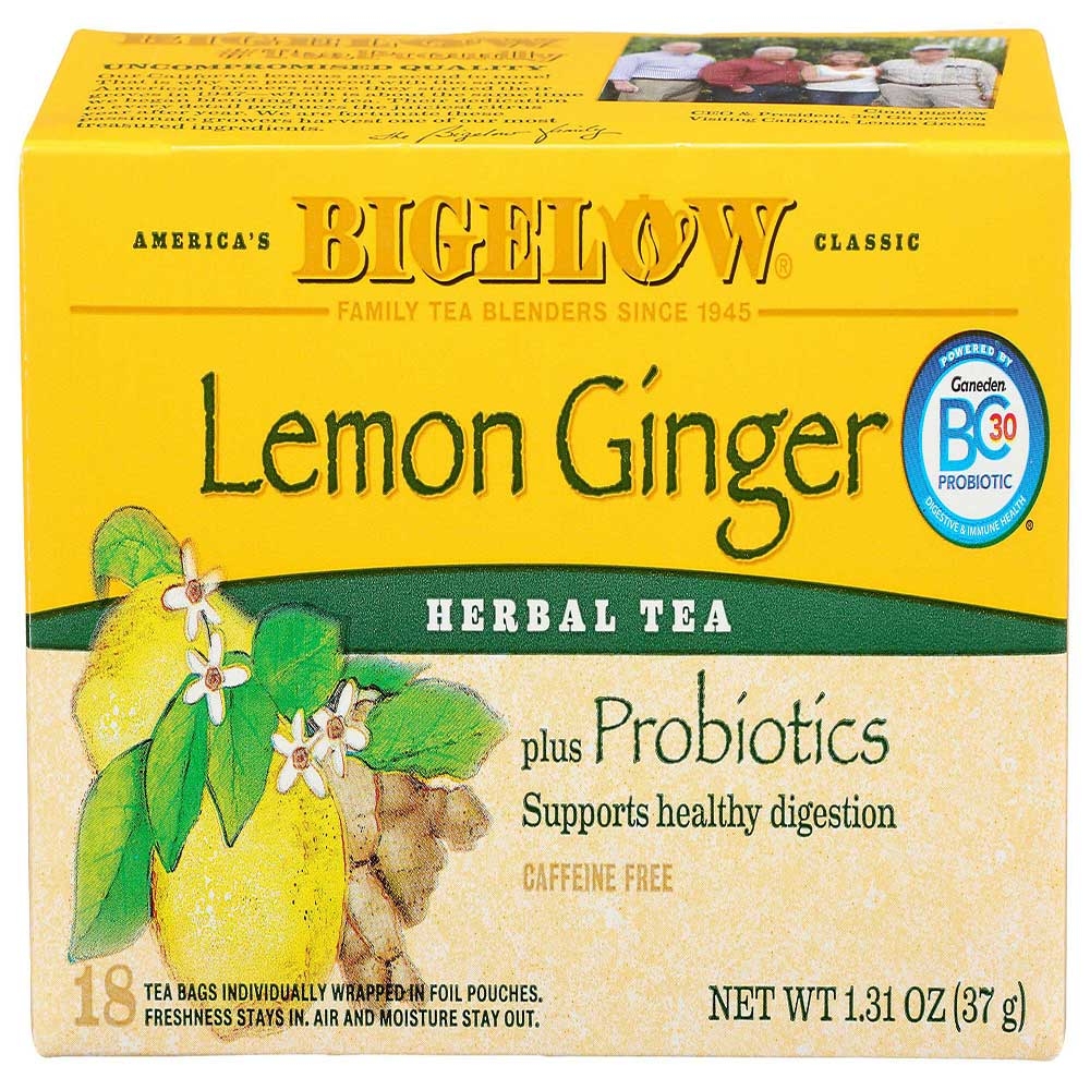 Bigelow Lemon Ginger Herbal Tea, 1.39 Ounce -- 6 per case