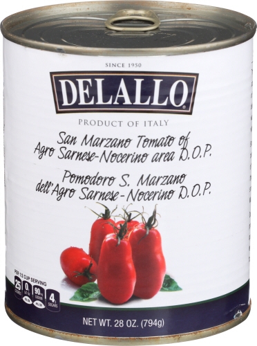 Delallo Imported Marzano Tomato, 28 Ounce -- 6 per case