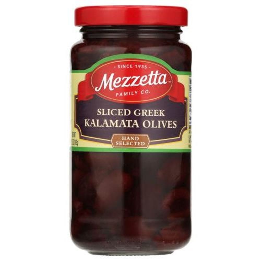 Mezzetta Sliced Greek Kalamata Olives, 5.75 Ounce -- 6 per case