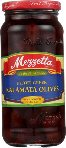 Mezzetta Pitted Greek Kalamata Olives, 9.5 Ounce -- 6 per case