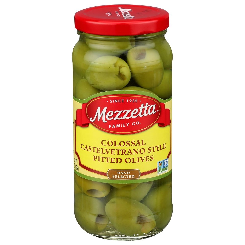 Mezzetta Colossal Castelvetrano Style Pitted Olives, 8 Ounce -- 6 per case