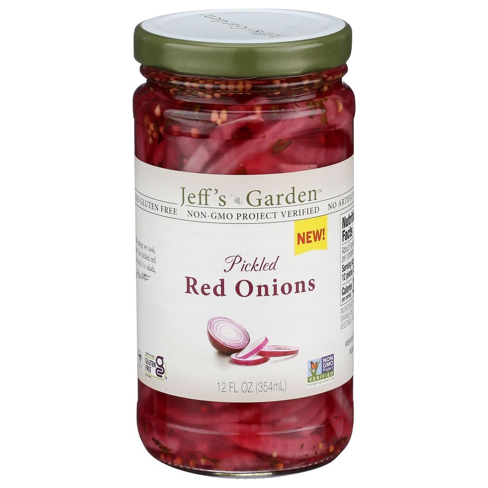 Jeffs Garden Pickled Red Onions, 12 Fluid Ounce -- 6 per case