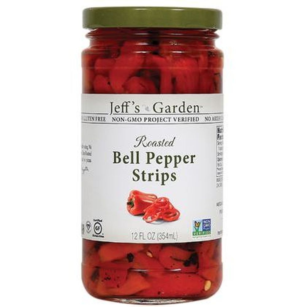 Jeffs Garden Roasted Bell Pepper Strips, 12 Ounce -- 6 per case