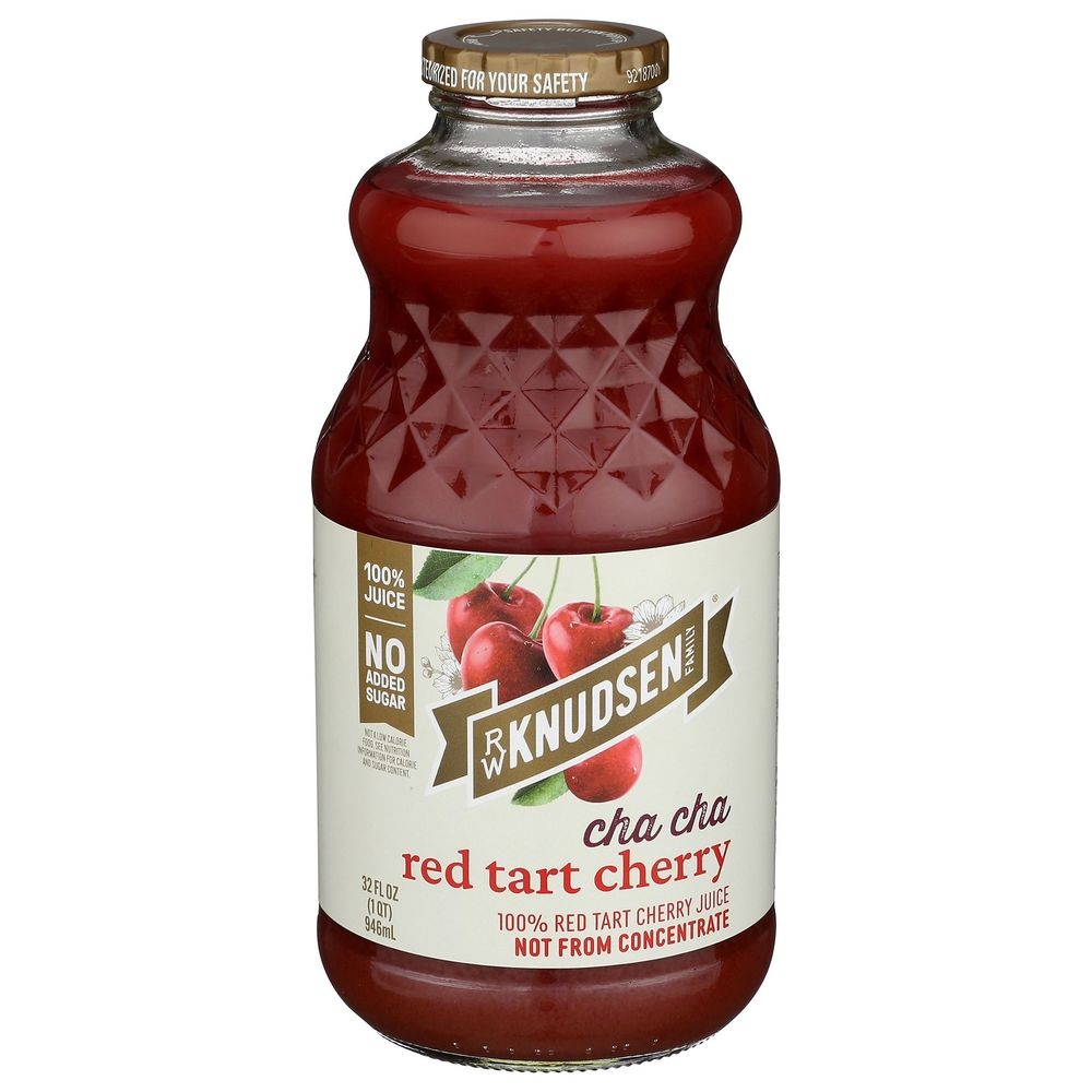 RW Knudsen Family Cha Cha Red Tart Cherry Juice, 32 Fluid Ounce -- 6 per case