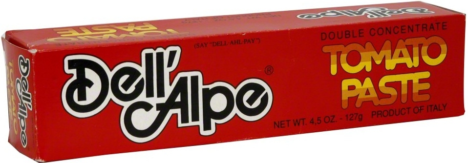 Dell Alpe Tomato Paste, 4.5 Ounce Tube -- 12 per case