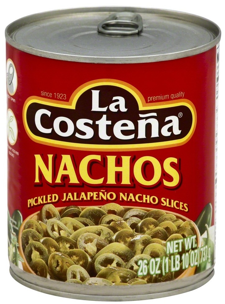 La Costena Pickled Jalapeno Nacho Slices, 26 Ounce -- 12 per case
