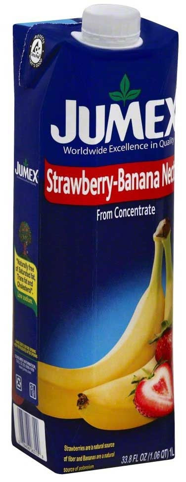 Jumex Strawberry Banana Nectar - Tetra Pack, 33.81 Ounce -- 12 per case