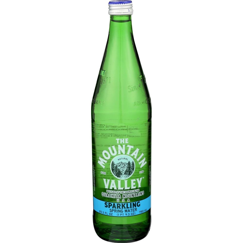 The Mountain Valley Sparkling Spring Water, 750 Milliliter -- 12 per case
