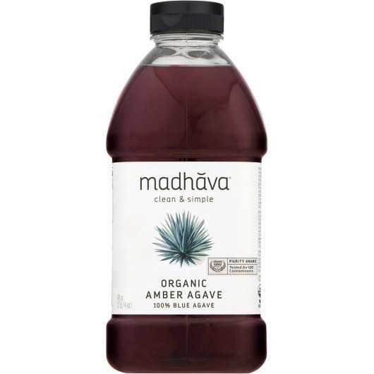 Madhava Amber Raw Agave, 46 Ounce -- 4 per case.