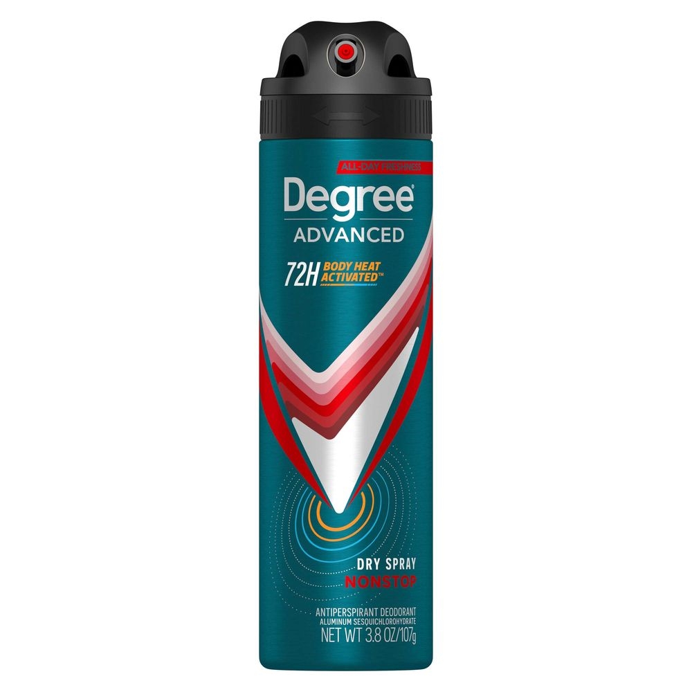 Degree Men Nonstop Fruit Leather and Wood Antiperspirant Deodorant Dry Spray, 3.8 Ounce -- 12 per case