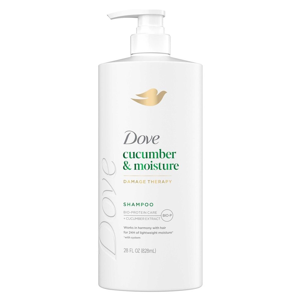 Dove Damage Therapy Cucumber Moisture Shampoo with Pump, 28 Fluid Ounce -- 4 per case