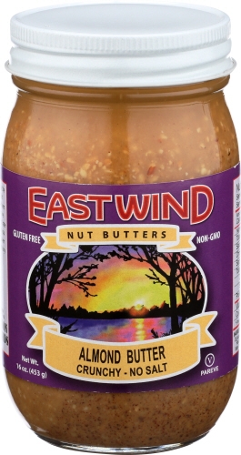 East Wind Crunch Almond Nut Butter, 16 Ounce -- 6 per case