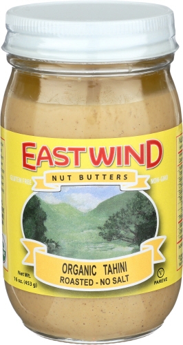 East Wind Organic No Salted Roasted Tahini Nut Butter, 16 Ounce