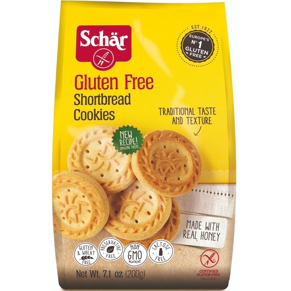 Schar Gluten Free Shortbread Cookie, 7 Ounce -- 12 per case