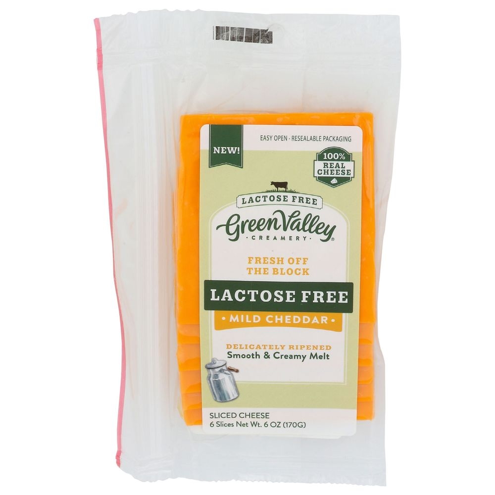 Green Valley Creamery Mild Cheddar Sliced Cheese, 6 Ounce -- 12 per case