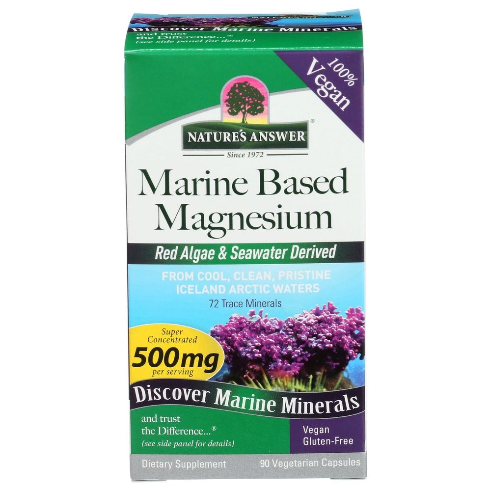 Natures Answer Marine Based Magnesium Vegetarian Capsules, 90 count