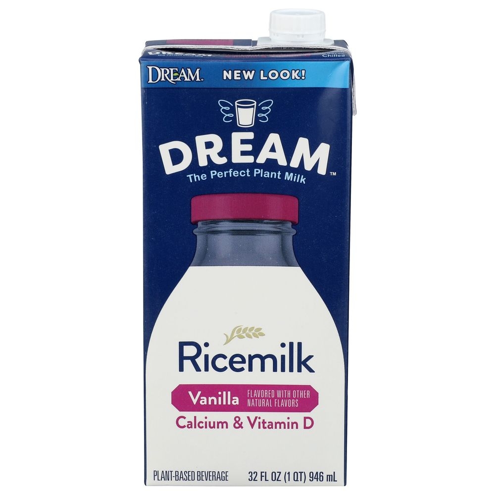 Dream Enriched Vanilla Rice Milk, 32 Fluid Ounce -- 6 per case
