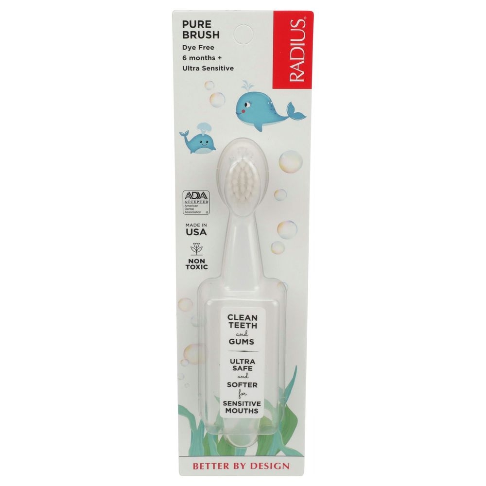 Radius Pure Baby Toothbrush -- 6 per case