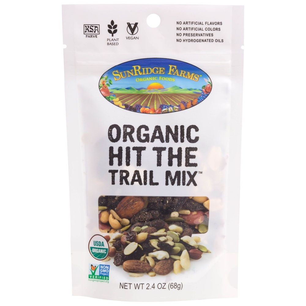 Sunridge Farms Organic Hit The Trail Mix, 2.4 Ounce -- 8 per case