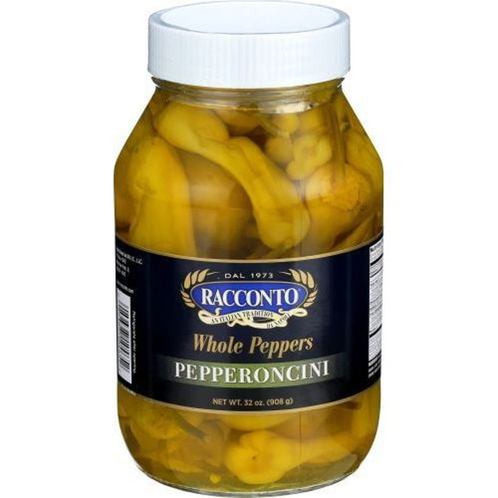 Racconto Whole Peppers Pepperoncini, 32 Ounce -- 12 per case