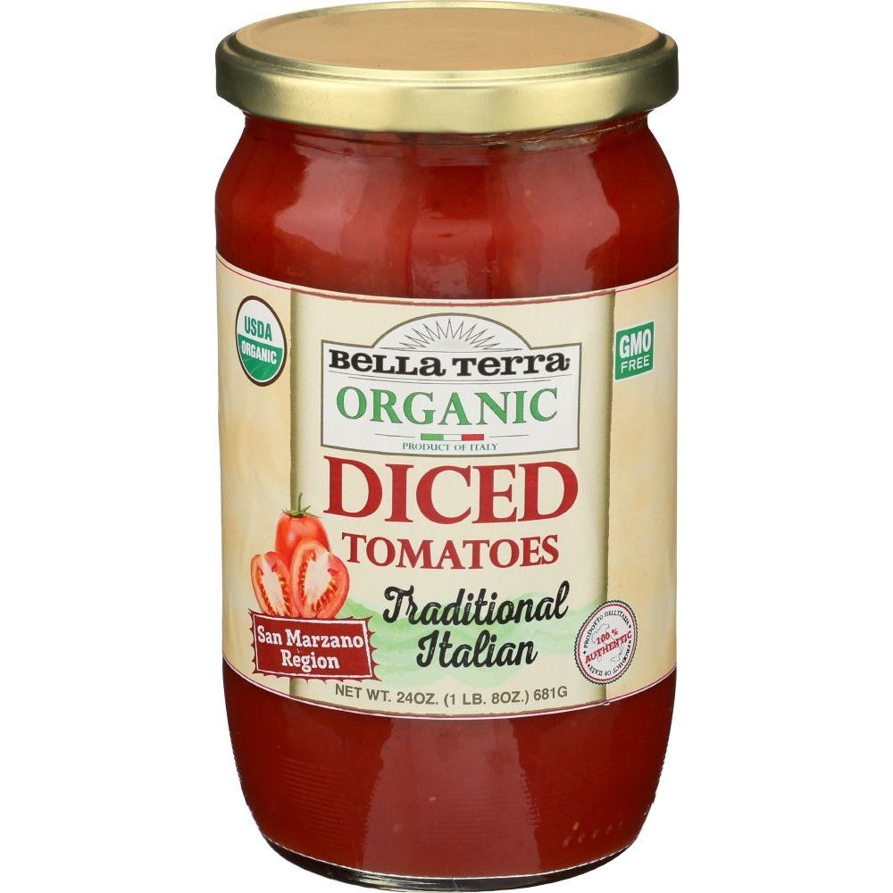 Bella Terra Diced Italian Plum Tomatoes, 24 Ounce -- 6 per case