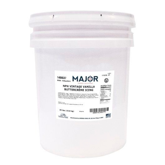 Major Bakery Solutions Vintage Vanilla Buttercreme Icing, 5 Gallon