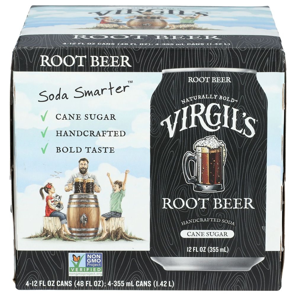Virgils Root Beer Soda, 12 Fluid Ounce -- 24 per case
