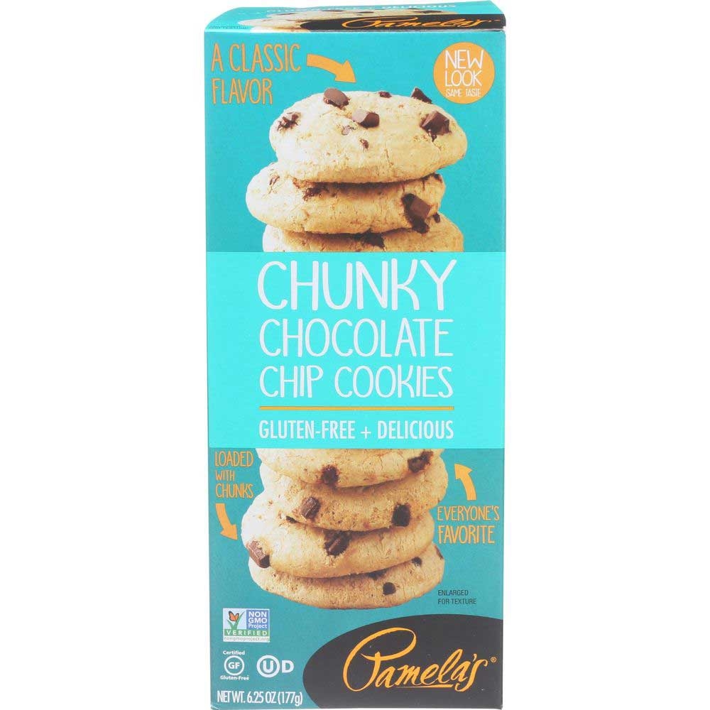 Pamelas Gluten Free Chunky Chocolate Chip Cookie, 6.25 Ounce -- 6 per case