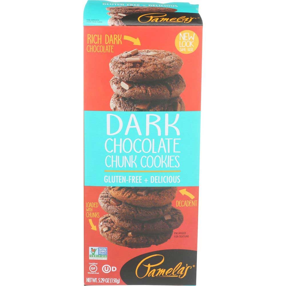 Pamelas Dark Chocolate Chunk Cookie, 5.29 Ounce -- 6 per case