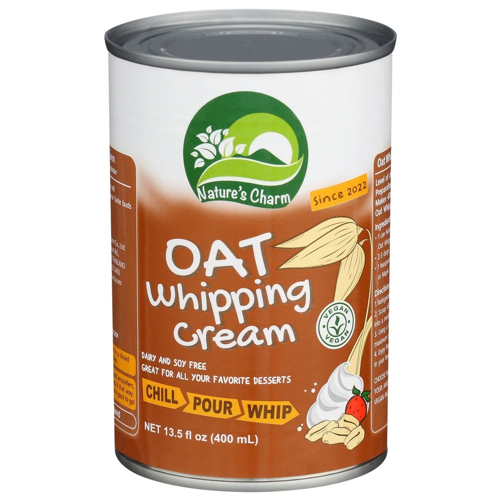 Natures Charm Oat Whipping Cream, 13.5 Fluid Ounce -- 6 per case
