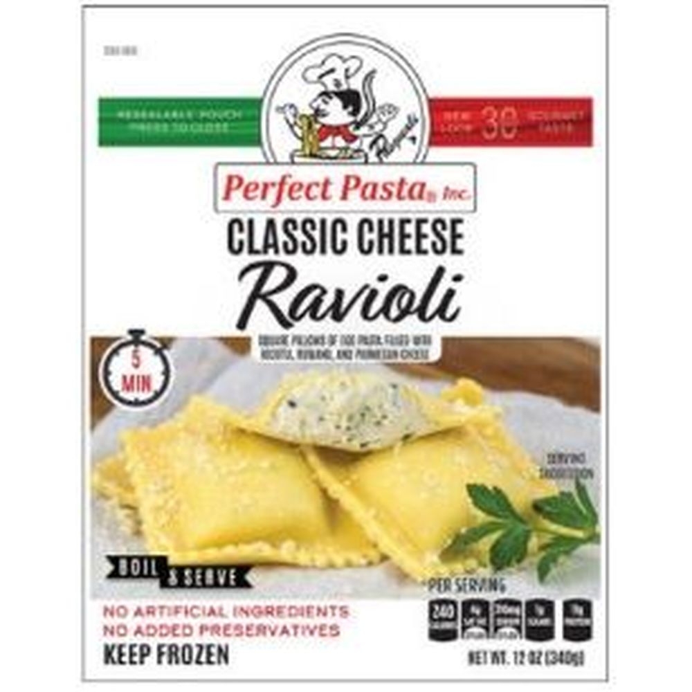 Perfect Pasta Classic Cheese Ravioli, 12 Ounce -- 10 per case