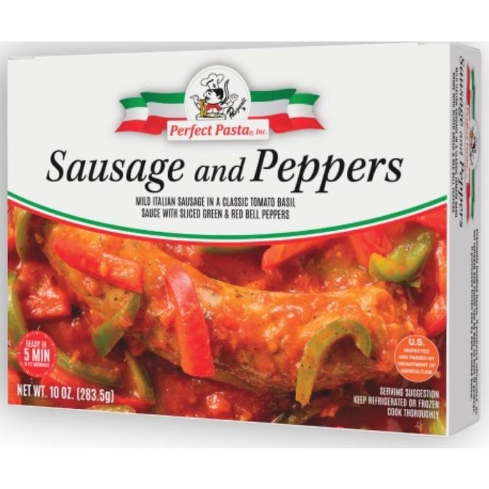 Perfect Pasta Sausage and Peppers Entree, 10 Ounce -- 6 per case