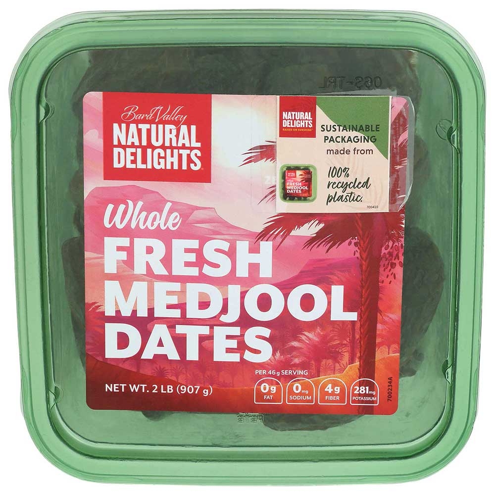 Bard Valley Natural Delights Whole Fresh Medjool Dates, 2 Pound -- 6 per case