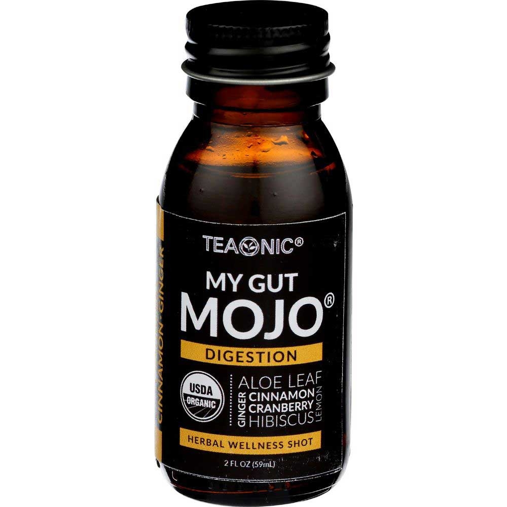 Teaonic My Gut Mojo Digestion Organic Herbal Wellness Shot, 2 Fluid Ounce -- 6 per case