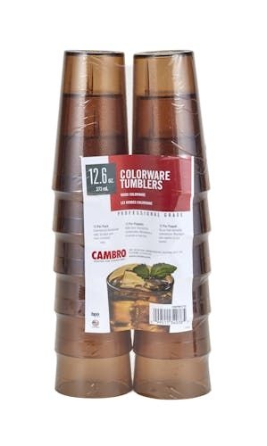 Amber 20 Oz. Colorwear Tumblers, Amber,12 Per Pack -- 6 Each.