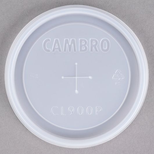 Translucent Cambro CamLids Disposable Lid Only for Colorware Tumbler -- 1000 per case.
