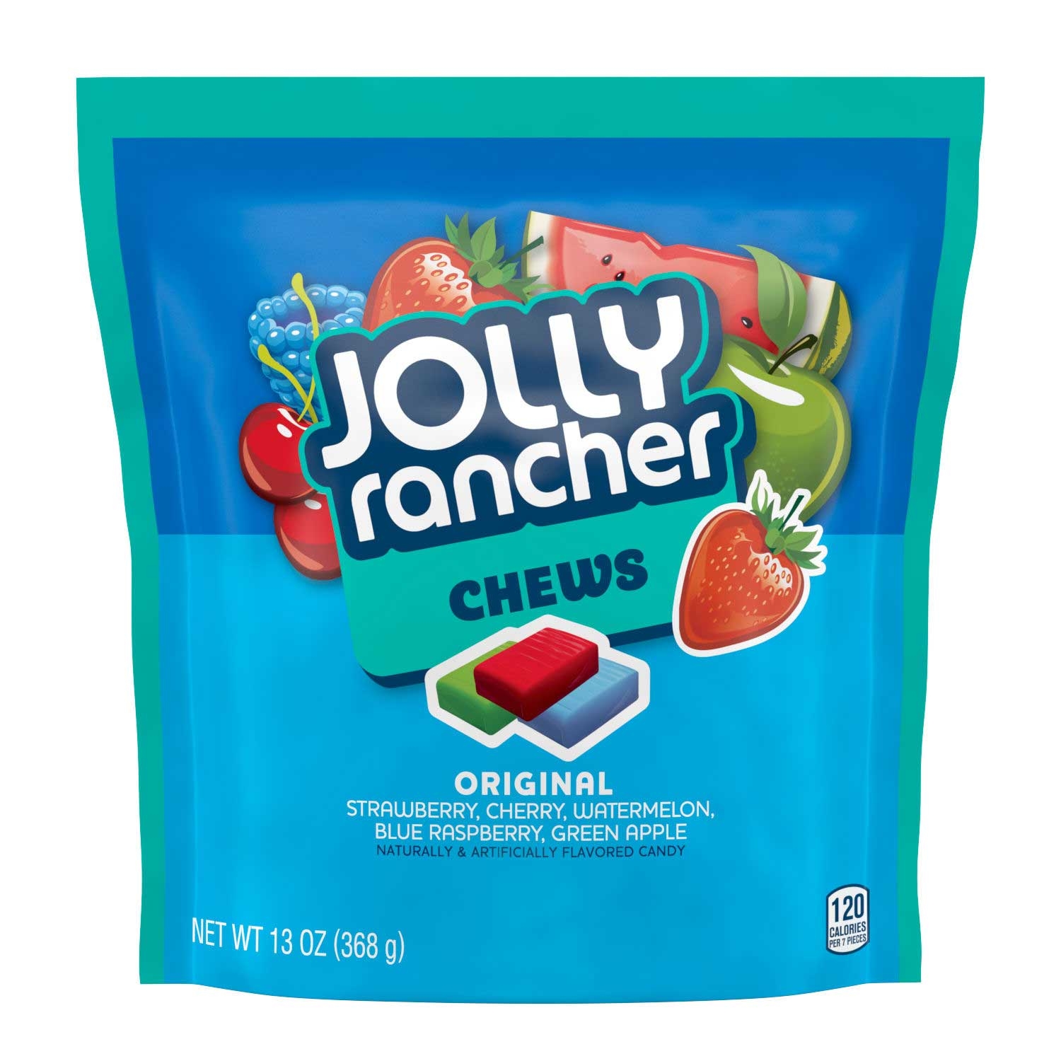 Jolly Rancher Assorted Fruit Flavored Chew Candy - Stand Up Bag, 13 Ounce -- 8 per case