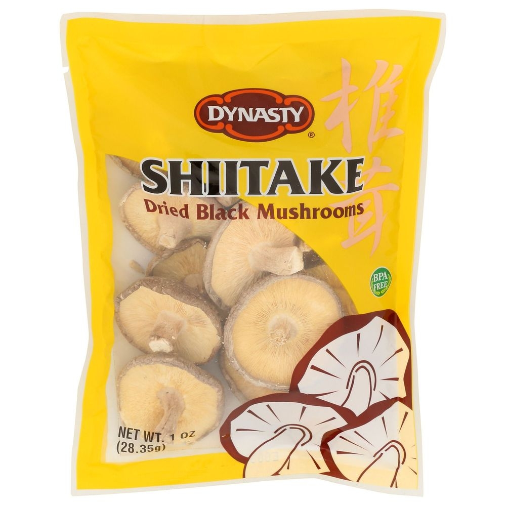 Dynasty Shiitake Dried Black Mushrooms, 1 Ounce -- 12 per case