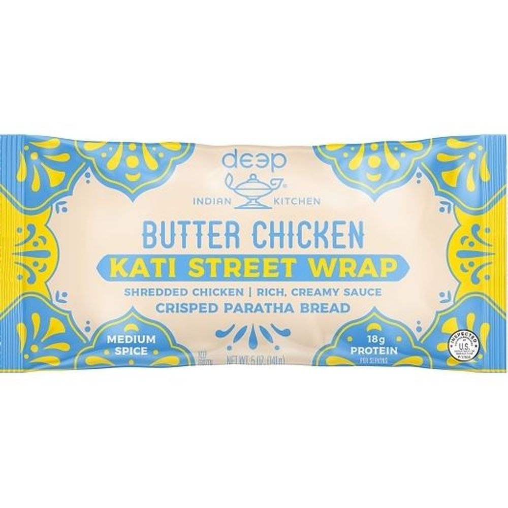 Deep Indian Kitchen Butter Chicken Kati Street Wrap, 5 Ounce - 9 per case