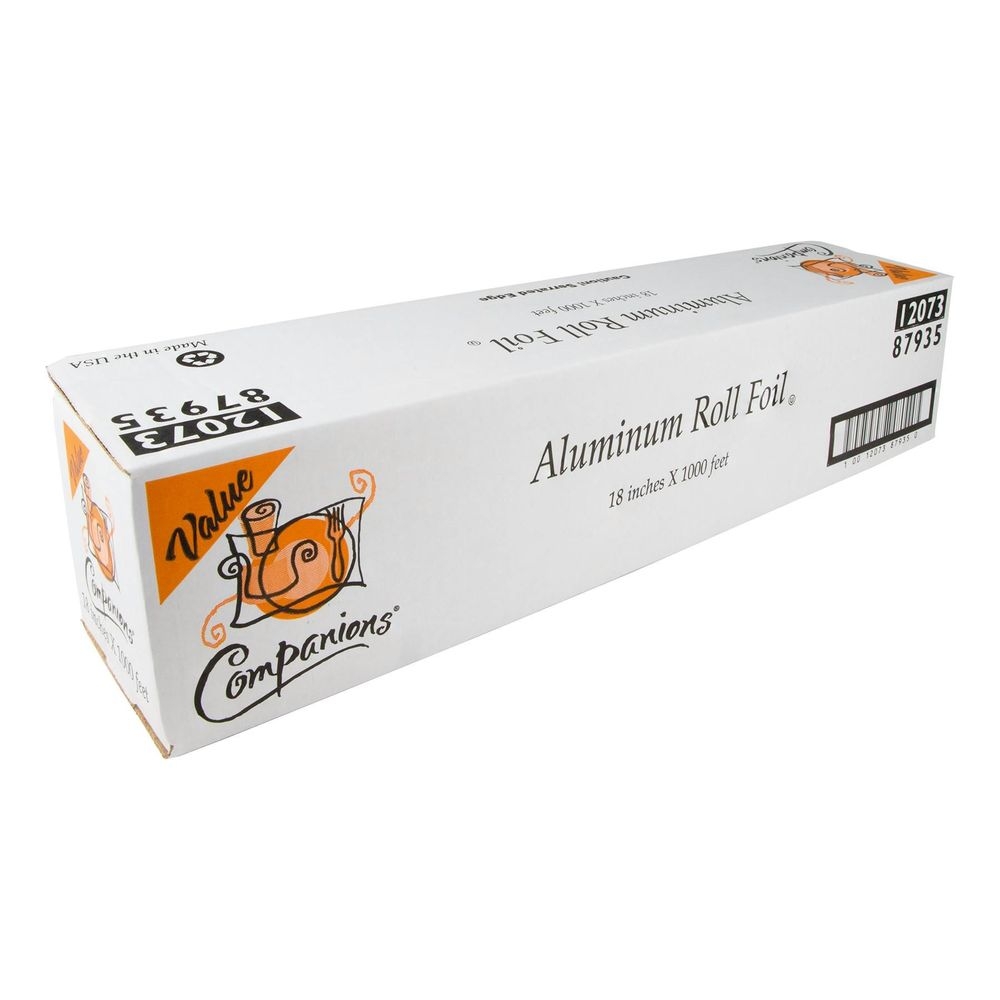 Companions Aluminum Foil Roll, 18 inch x 1000 feet