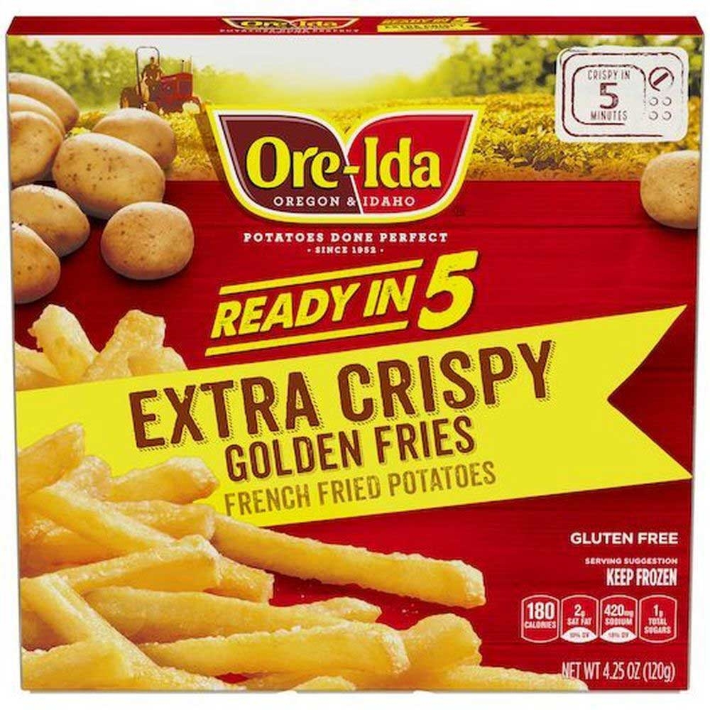 Ore Ida Extra Crispy Golden Fries French Fry Potatoes, 4.25 Ounce -- 12 per case